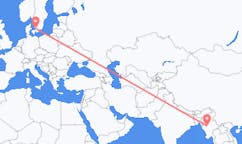 Flights from Bagan to Angelholm