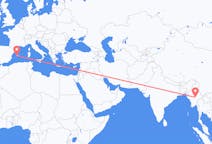 Flights from Heho, Myanmar (Burma) to Palma de Mallorca, Spain