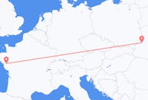 Flyg från Lviv, Ukraina till Nantes, Frankrike