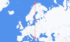 Flights from Sørkjosen, Norway to Cephalonia, Greece
