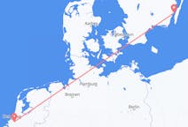Vols depuis la ville de Rotterdam vers la ville de Kalmar
