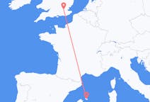 Flights from Menorca in Spain to London in England