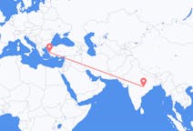 Flyreiser fra Raipur, India til Izmir, Tyrkia