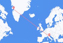 Flyrejser fra Ilulissat, Grønland til Forli, Italien