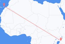 出发地 肯尼亚埃爾多雷特目的地 西班牙兰萨罗特岛的航班