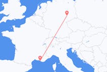 Vluchten van Leipzig, Duitsland naar Marseille, Frankrijk