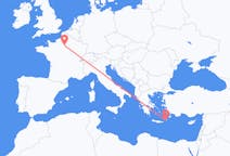 Flyreiser fra Kasos, Hellas til Paris, Frankrike