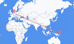 出发地 巴布亚新几内亚拉包爾目的地 德国帕德博恩的航班
