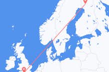 Vluchten van Bournemouth, Engeland naar Rovaniemi, Finland