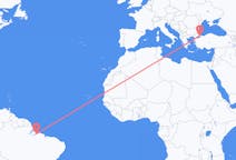 Flyg från Belém (kommun i Brasilien, Pará, lat -1,34, long -48,42), Brasilien till Istanbul, Turkiet