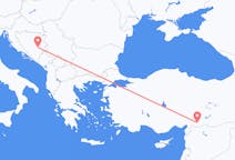 Flyg från Sarajevo till Gaziantep