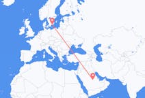 Flyg från Riyadh, Saudiarabien till Ronneby, Sverige