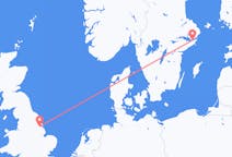 Voli da Kirmington, Inghilterra to Stoccolma, Svezia