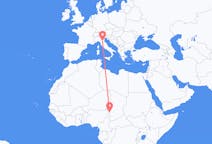 Flyg från N Djamena, Tchad till Bologna, Italien