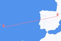 Vols depuis la ville de Ponta Delgada vers la ville de Saragosse