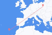 Voos de Łódź, Polônia para Funchal, Portugal