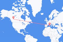Flights from Dawson Creek, Canada to Alghero, Italy