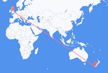 Flyrejser fra Invercargill, New Zealand til Manchester, England