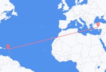圣基茨和尼维斯出发地 圣基茨岛飞往圣基茨和尼维斯目的地 科尼亞的航班