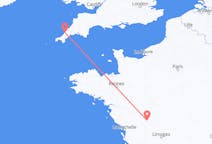 Flights from Poitiers, France to Newquay, the United Kingdom