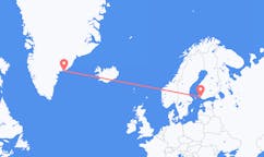 Flights from Tasiilaq to Turku