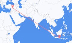 Flyg från Banyuwangi, Indonesien till Sanliurfa, Turkiet