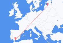Vluchten van Riga, Pescara, Letland naar Malaga, Spanje