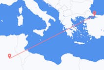 Flyrejser fra Hassi Messaoud, Algeriet til Istanbul, Tyrkiet