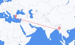 Flights from Bagan, Myanmar (Burma) to Kos, Greece