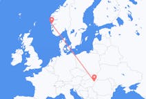Vols de Debrecen, Hongrie pour Bergen, Norvège