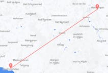 Flyreiser fra Memmingen, til Friedrichshafen