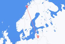 Flights from Kaunas in Lithuania to Bodø in Norway