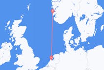 Flyreiser fra Haugesund, Norge til Amsterdam, Nederland