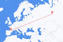 Flights from Surgut, Russia to Lourdes, France