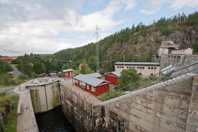 Lock at Brekke not far from Halden (Norway)