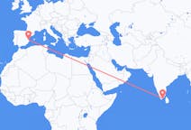 Flyrejser fra Thoothukudi, Indien til Valencia, Spanien