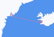 그린란드발 쿠루수크, 아이슬란드행 레이캬비크 항공편