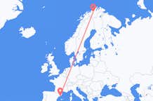 Vluchten van Alta, Noorwegen naar Barcelona, Spanje