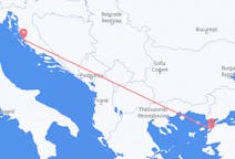 Flyg från Çanakkale, Turkiet till Zadar, Kroatien