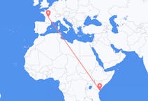 Flyreiser fra Malindi, Kenya til Limoges, Frankrike