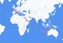 Flyg från Geraldton, Australien till Barcelona, Spanien