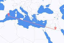 Flyreiser fra Rafha, Saudi-Arabia til Palma de Mallorca, Spania