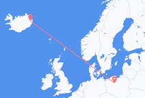 Flyreiser fra Egilsstaðir, Island til Bydgoszcz, Polen