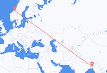 Flights from Agartala, India to Trondheim, Norway
