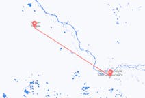 Flüge von der Stadt Khanty-Mansiysk in die Stadt Nyagan