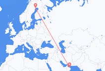 Flyg från Muscat, Oman till Lulea, Sverige