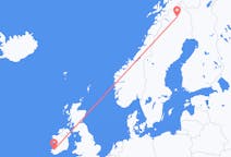 Fly fra County Kerry til Kiruna