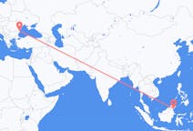 Flyrejser fra Tawau, Malaysia til Constanța, Rumænien