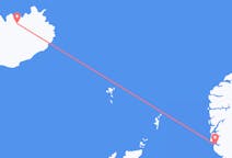 Flyg från Akureyri, Island till Stavanger, Norge