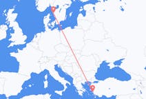 Flyreiser fra Samos, Hellas til Göteborg, Sverige